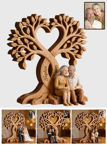 Custom Any Photo - Personalized Couple Custom Shaped Wood Plaque