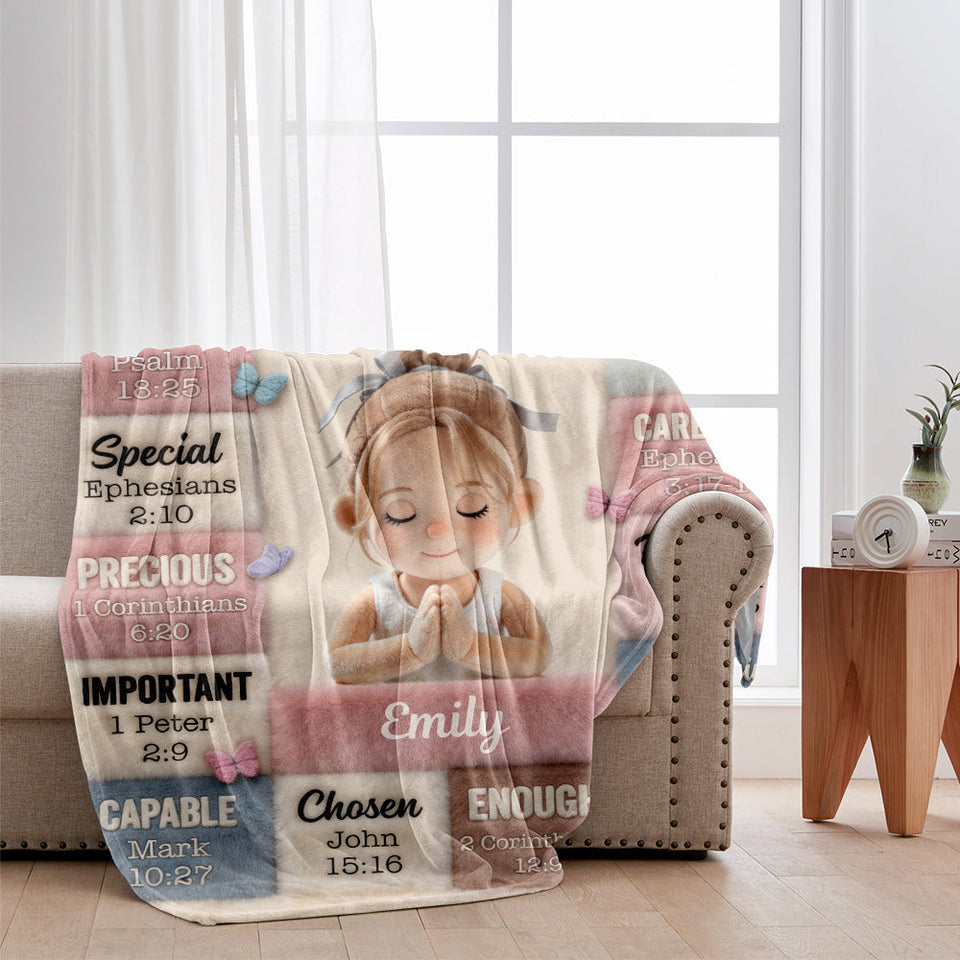 God Says You Are - Personalized Christian Blanket