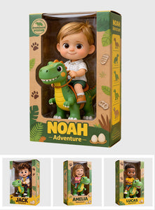 Dinosaur Adventure - Personalized Kid Custom Shaped Acrylic Plaque