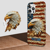 Strong Eagle - Personalized Bald Eagle Full Print Phone Case