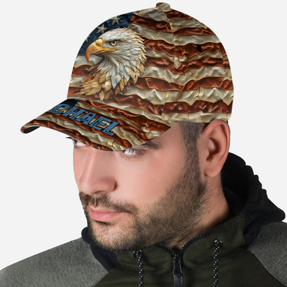 Strong Eagle - Personalized Bald Eagle Classic Cap