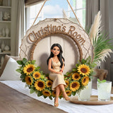 Floral Welcome Sign - Personalized Birth Month Flower LED Light Acrylic Sign
