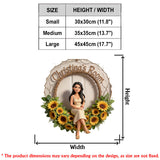 Floral Welcome Sign - Personalized Birth Month Flower LED Light Acrylic Sign