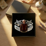 I’ll Carry You With Me Until I See You Again - Personalized Memorial Cuff Bracelet With Card Box