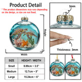 Turtle Couple - Personalized Turtle Transparent Ornament