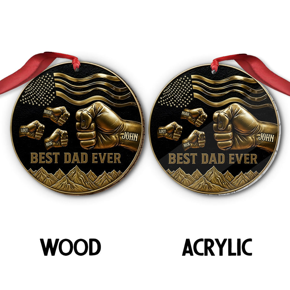 Best Dad/ Stepdad/ Grandpa... Ever - Personalized Father Ornament