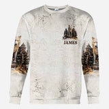 Papa Wolf Pack - Personalized Father All Over Shirt