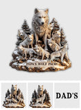 Papa's Wolf - Personalized Father Cut Metal Sign