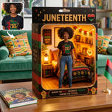 Happy Juneteenth - Personalized Juneteenth Acrylic Display Box