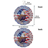 Patriotic Eagle - Personalized Bald Eagle Wind Spinner