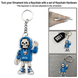 Building block Style Skeleton - Personalized Skull Ornament