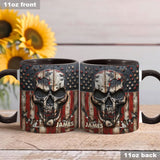 Patriotic Skull Lover - Personalized Skull Accent Mug