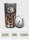 Patriotic Skull Lover - Personalized Skull Tumbler