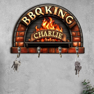 BBQ King - Personalized Grilling Custom Shaped Tool Rack