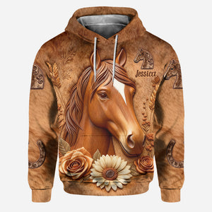Love Horse - Personalized Horse Hoodie and Leggings