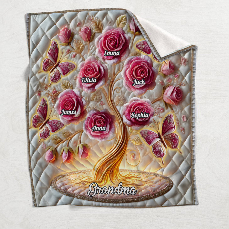 My Garden Gift For Mom, Grandma - Personalized Mother Blanket