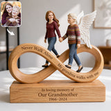 Never Walk Alone - Personalized Memorial Custom Shaped Acrylic Plaque