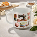 Love Sewing - Personalized Sewing Printed Pottery Mug