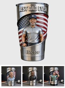 Custom Any Photo, Best Gift For Dad & Grandpa - Personalized Father Tumbler