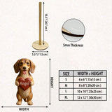 Dog Leash Holder - Personalized Dog Paper Towel Stand