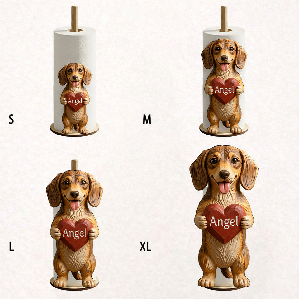 Dog Leash Holder - Personalized Dog Paper Towel Stand