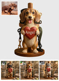 Dog Leash Holder - Personalized Dog Paper Towel Stand