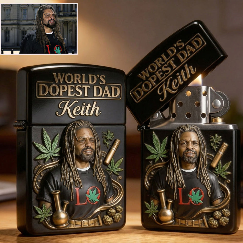 World's Dopest Dad - Personalized Weed Lighter