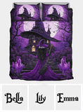 Beautiful Witch - Personalized Witch Quilt Set