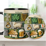 Irish Heritage - Personalized Irish Accent Mug & Coaster