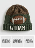 Touchdown Style - Personalized Football Beanie Hat