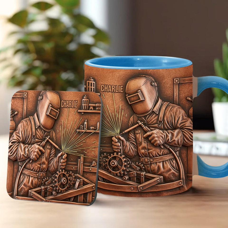 Strongest Welder - Personalized Welder Accent Mug