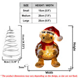 Merry Christmas - Personalized Turtle LED Light Tree Topper