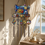 Sewing Is My Therapy - Personalized Sewing Wind Chime With Charm