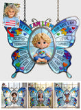God Says You Are, Autism Awareness - Personalized Autism Awareness Window Hanging Suncatcher Ornament