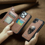 You & Me We Got This - Personalized Skull Wallet Phone Case
