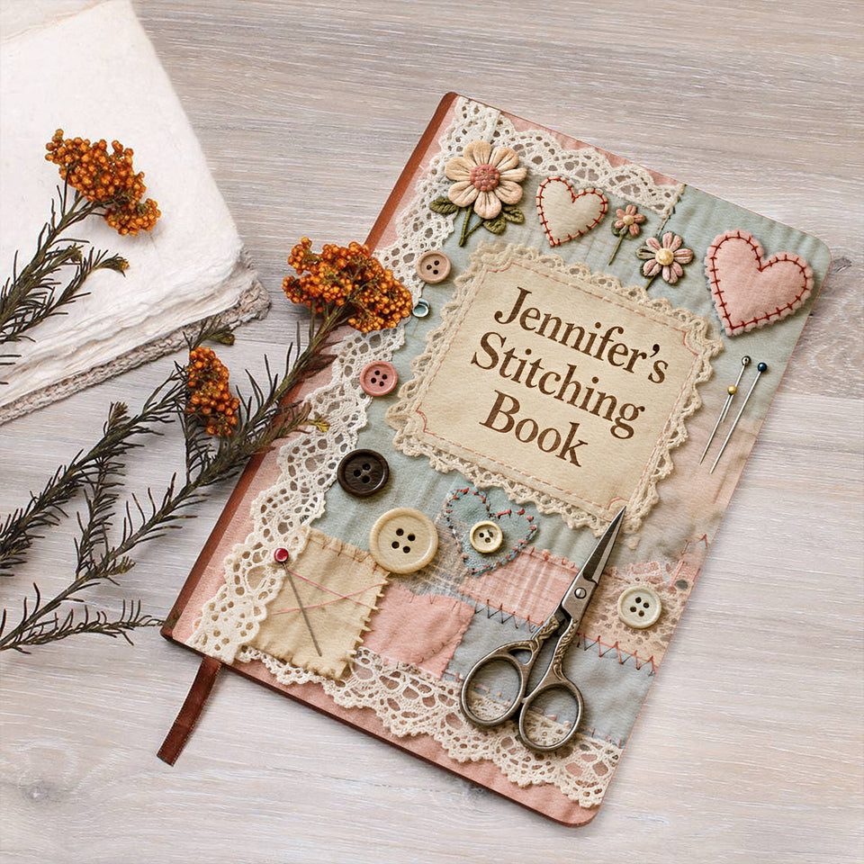 Stitching Book - Personalized Sewing Leather Journal