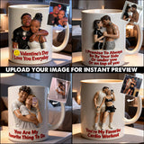 Custom From Any Photo - Personalized Spicy Couple Set Accent Mug with Acrylic Stirrers
