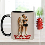 Custom From Any Photo - Personalized Spicy Couple Set Accent Mug with Acrylic Stirrers