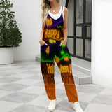 Happy Halloween - Personalized Halloween Loose-Fit Overalls/ Rompers