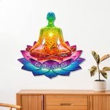 Let That Sht Go - Personalized Yoga LED Light Wall Clock