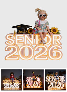 Senior 2026 - Personalized Graduation Acrylic LED Night Light