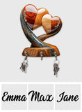 Home Sweet Home - Personalized Couple Custom Shaped Key Rack