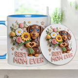 Custom Any Photo - Personalized Dog Accent Mug & Coaster