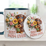 Custom Any Photo - Personalized Dog Accent Mug & Coaster