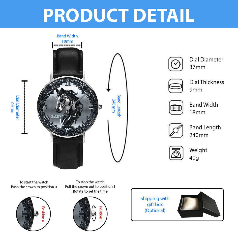 Love Horses - Personalized Horse Hand Watch