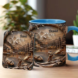 Fishing Lover - Personalized Fishing Accent Mug