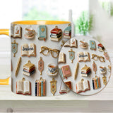 Just A Girl Who Loves Books - Personalized Book Accent Mug & Coaster