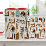 Just A Girl Who Loves Books - Personalized Book Accent Mug & Coaster