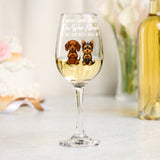 A Woman Cannot Survive On Wine Alone She Also Needs Dog/ Cat - Personalized Dog Wine Glass With Long Stem