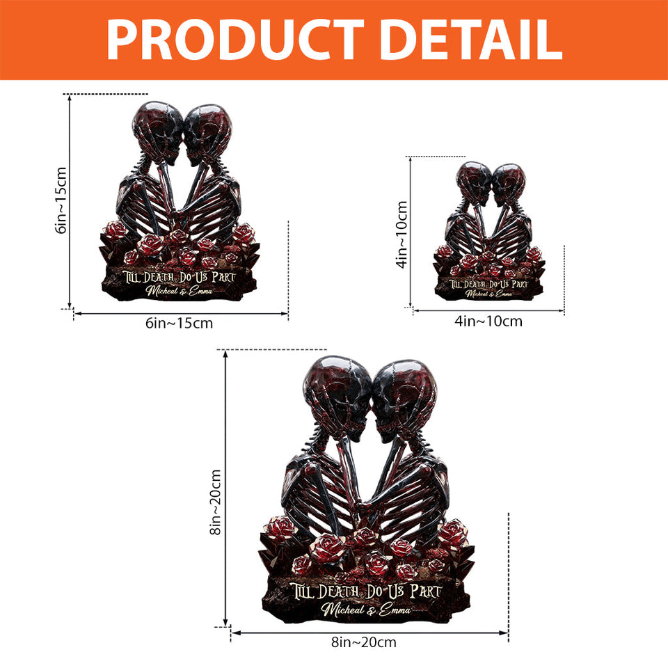Till Death Do Us Part - Personalized Couple Custom Shaped Acrylic Plaque